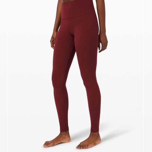 Lululemon Athletica Red Merlot Align High-Rise Pants Size 6 NWT 28” - Picture 3 of 12